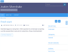Tablet Screenshot of joakim.silverdrake.se